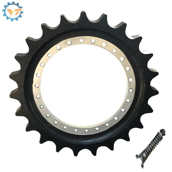 JS200 JCB Traitement thermique Drive Chain Sprocket Wheel Excavator Pièces du chariot
