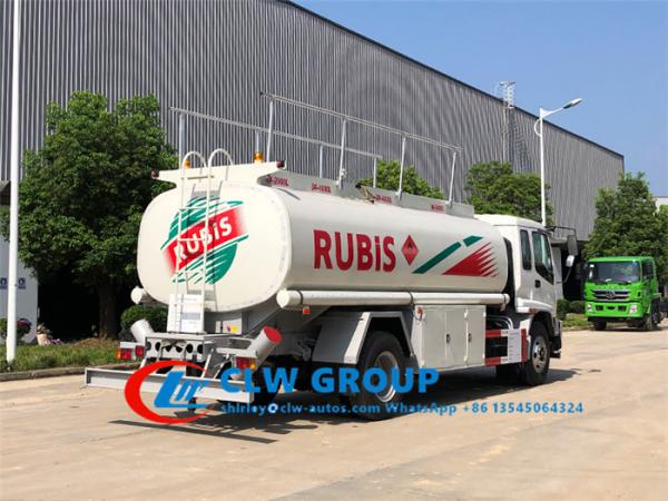 4 caminhão de ISUZU FTR 15000L Refueler do compartimento
