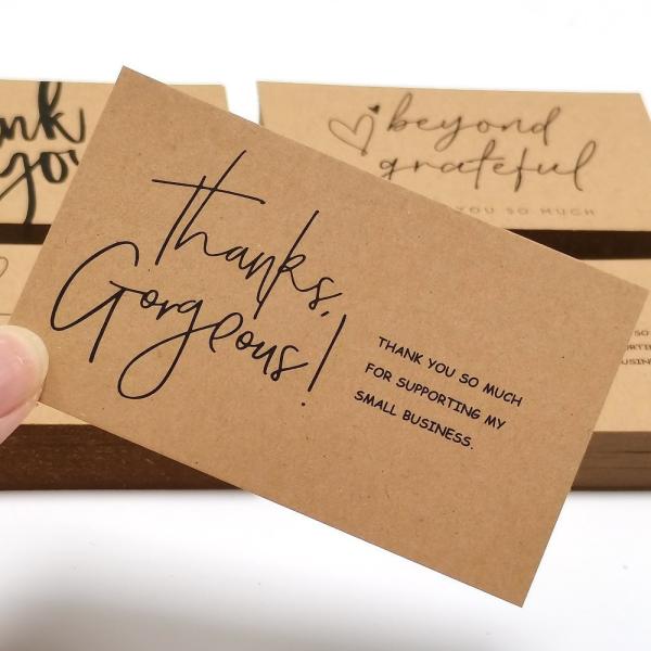 Rectangle Christmas Greeting Cards Recyclable Customized Postcard Thank You Card