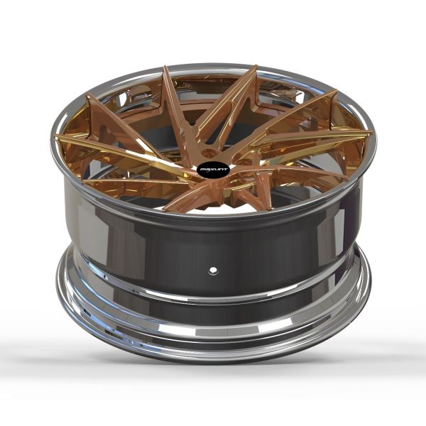 5-112 Forged Aluminum Alloy Wheels Polishing Hub Chrome Customized For Modified Car