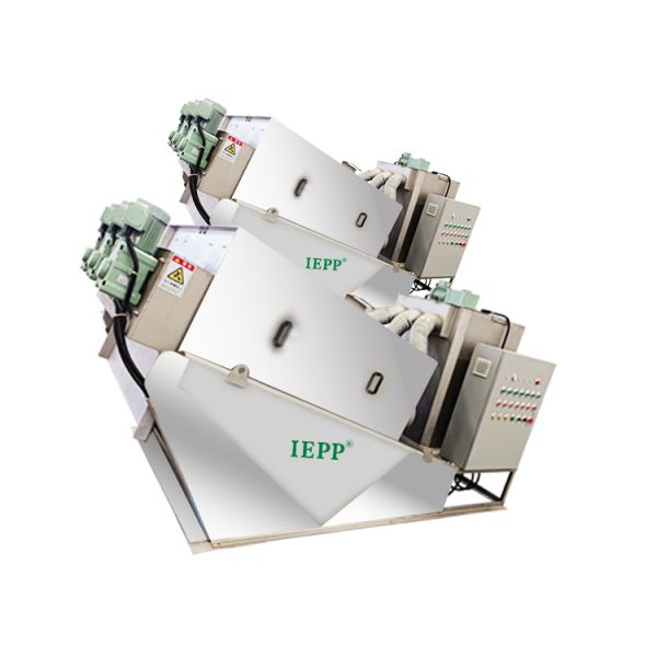 IEPP Factory Manufacturer STP Multi Disc Screw Press Dehydrator DAF Scum Dryer Machinery Filter Press for Sludge Dewatering