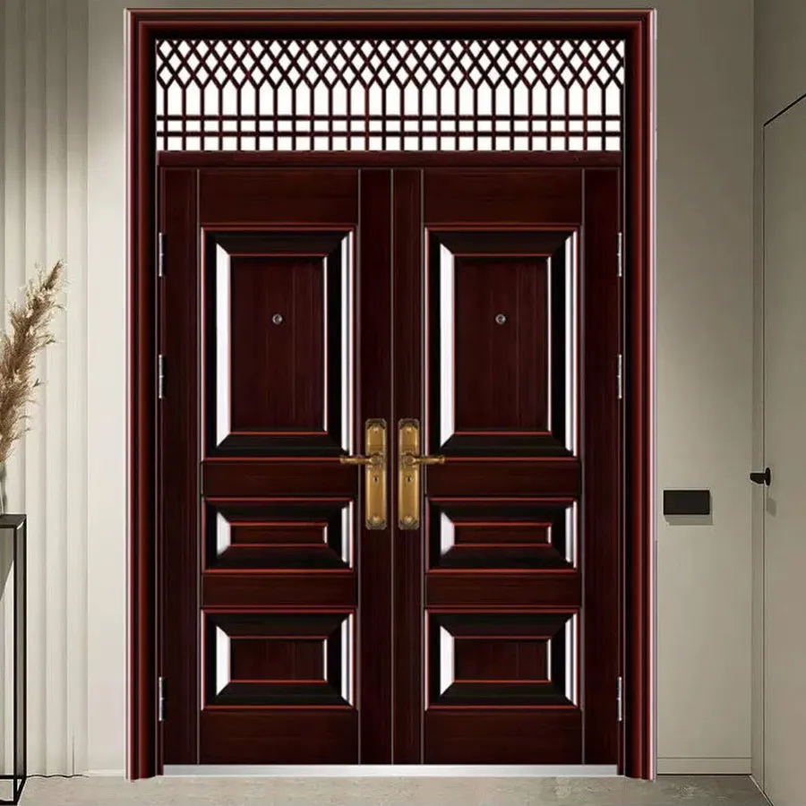 Durable Modern Steel Interior Door with Security Sound Insulation and Customizable Surface for Home Office