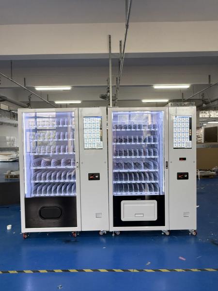 Convenient Frozen Food Vending Machine with 350-600 Capacity and Lift Feature W166*D71*H217 Cm Measurements