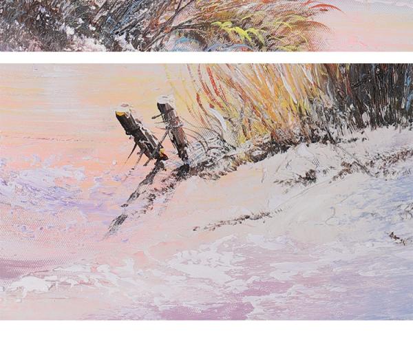 Peinture sur toile texturée moderne Peinture à l'huile de paysage pour salon Peinture à la main