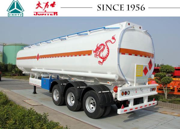 Easy Maintenance Fuel Tanker Trailer 40000 Kgs Payload 11500*2500*3700mm Dimension