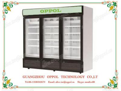 OP-1105 OPPOL Brand Pharmacy Storage Glass Doors Air Cooling Refrigerator