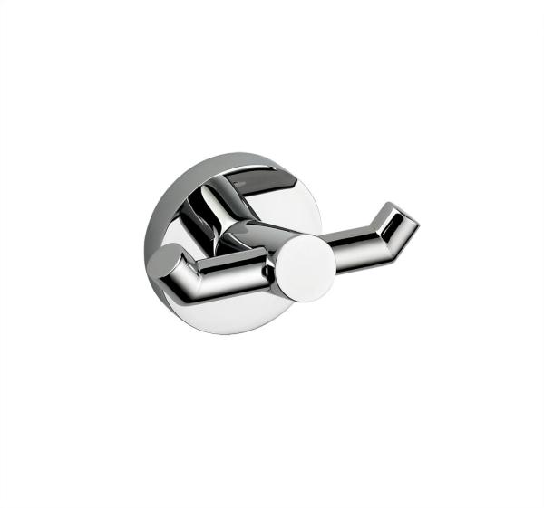Double Robe hook 87501-Round &Brass&Chrome color &matt black color & Bathroom Accessory&fittings&Sanitary Hardware