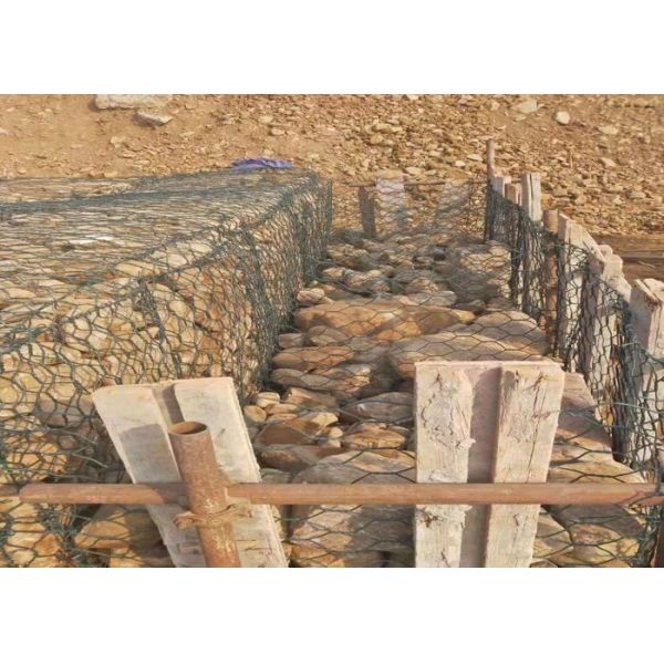 Water Control Hexagonal Mesh Pvc Coated Gabion Baskets