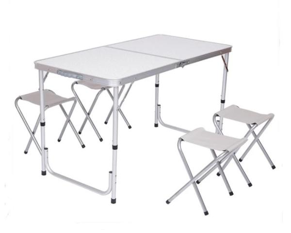 Multifunctional Frame Garden Dinning Folding Alu Camping Traveling Table Wholesale Factory Custom Logo Foldable