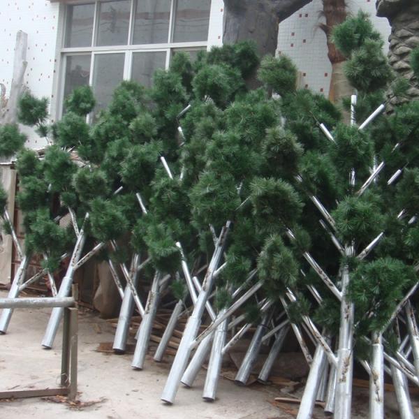Galvanised Camouflage Cell Towers Hot Dip , Antenna Palm Tree Cell Phone Tower