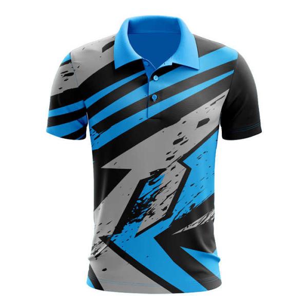 Multipurpose Practical Polo Shirts Mens , Multicolor Sublimation Poloshirt Design