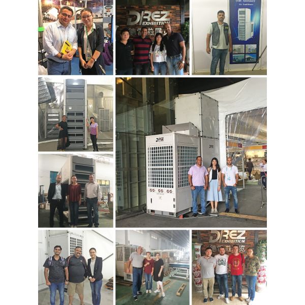 Small Capacity 10HP Packaged Air Conditioner With Trailer For Commercial Cooling System