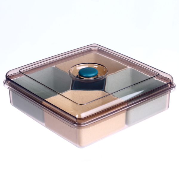 Compartments 450g Plastic Organizer Box With Cover