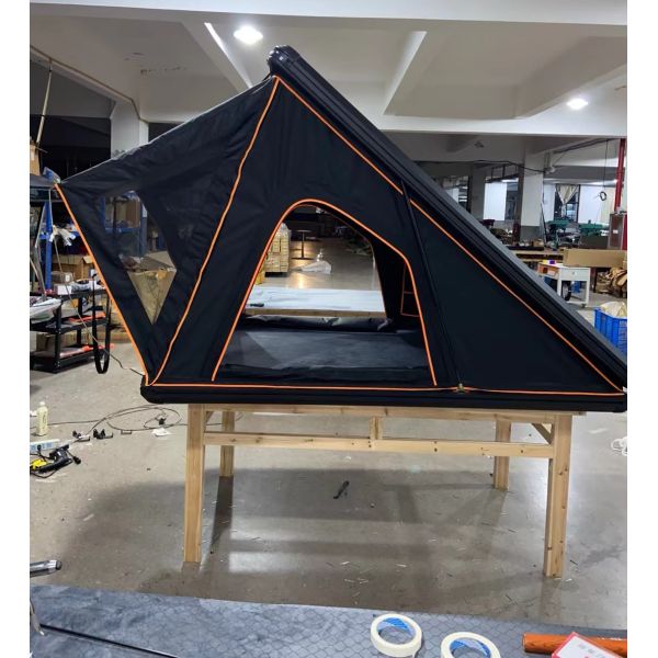 Factory Price 4-Person Cotton Roof Top Tent Aluminum Clamshell Hard Shell for Car Camping for Car Rooftop or Tailgate Use
