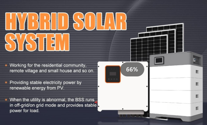 Sistemas híbridos de almacenamiento de energía solar de 10000W 8kw 10kw 15kw para el hogar