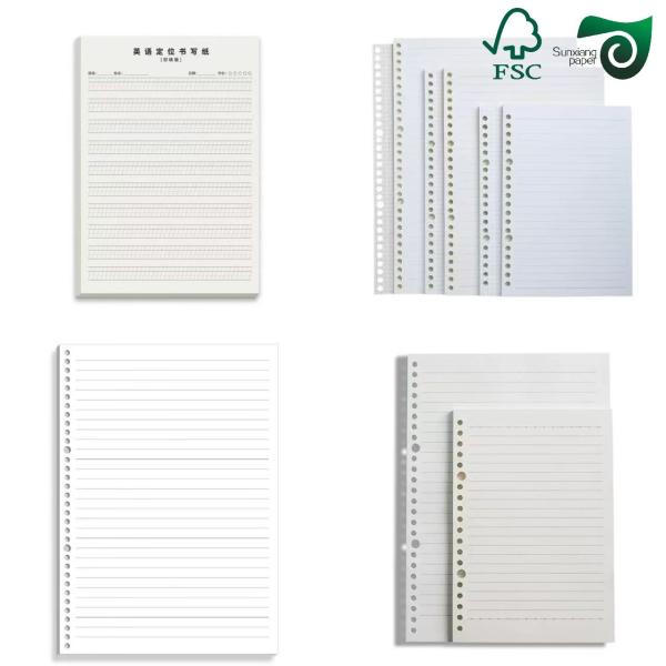 Papier de dictionnaire non recouvert Carton 40 gm 50 gm Blanc Beige Impression claire