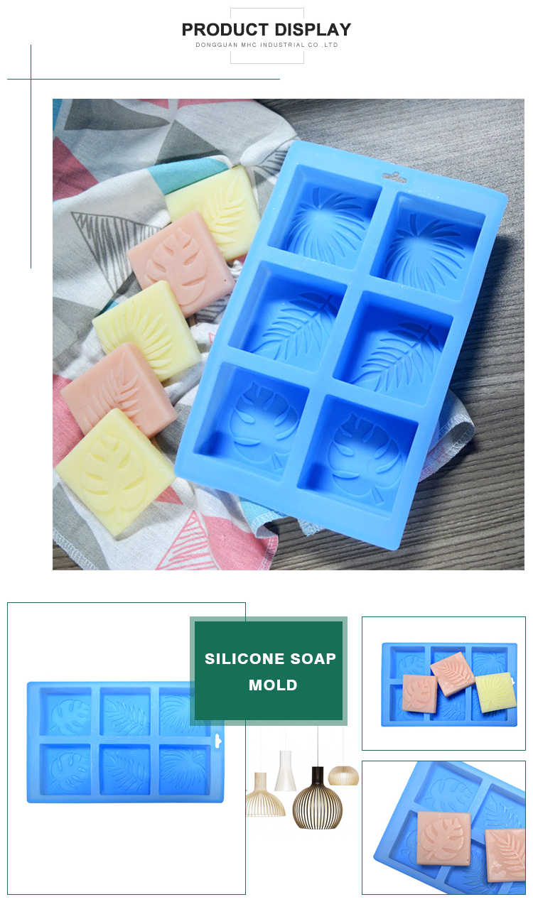 Мыло изготовленной на заказ картины многоразовое отливает прессформу в форму Handmade квадрата силикона печь