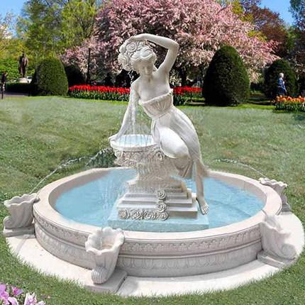 Stone Fountain Carved Marble Water Fountain for Garden Outdoor