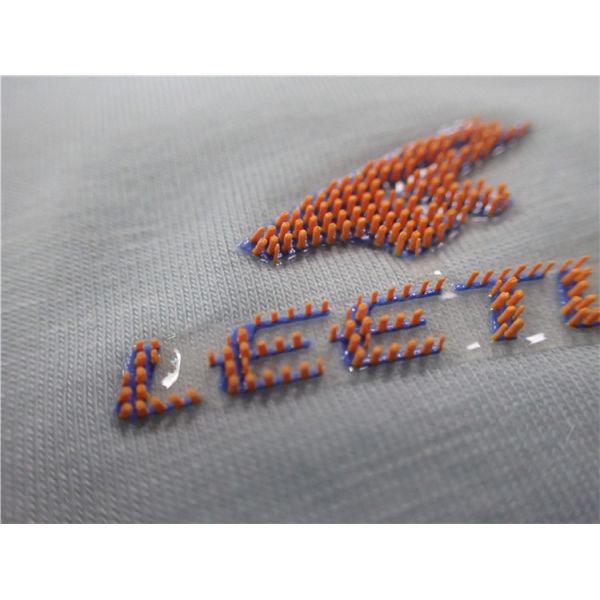 Brush Dots Silicone 3D Logo Heat Transfer Clothing Labels High - Elastic