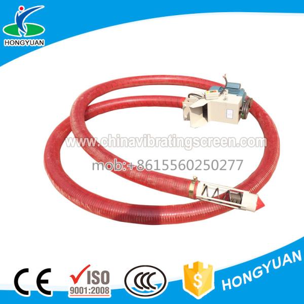 Flexible wet and dry bulk material handling grain screw elevator