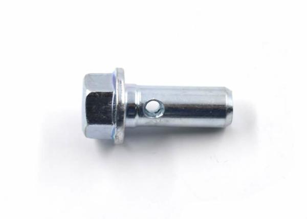 High Strength Mild Steel Dowel Pin , Flat Headed Cylindrical Pin Blue White Color