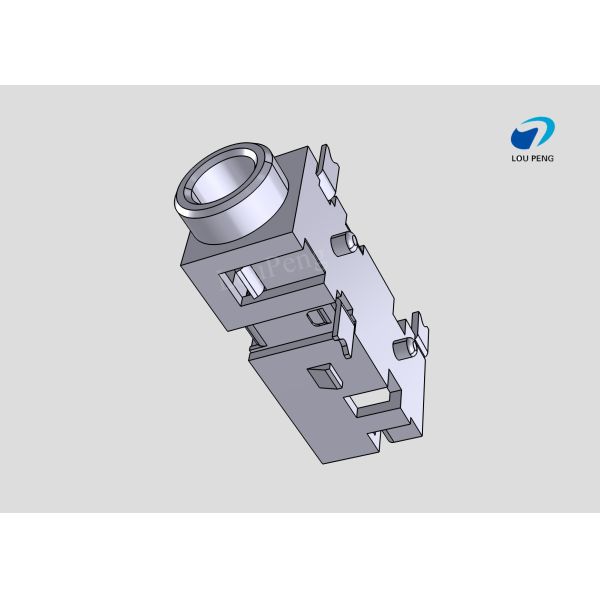 DC Jack Connectors, Cable-to-Board, 3 Position, Phone Jack, Right Angle, Printed Circuit Board, SMD