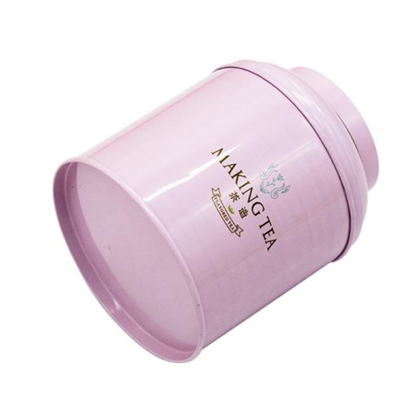 Wholesale Custom Metal Tea Canister Food Packaging Box Round Can Tea Coffee Tin Packaging Box