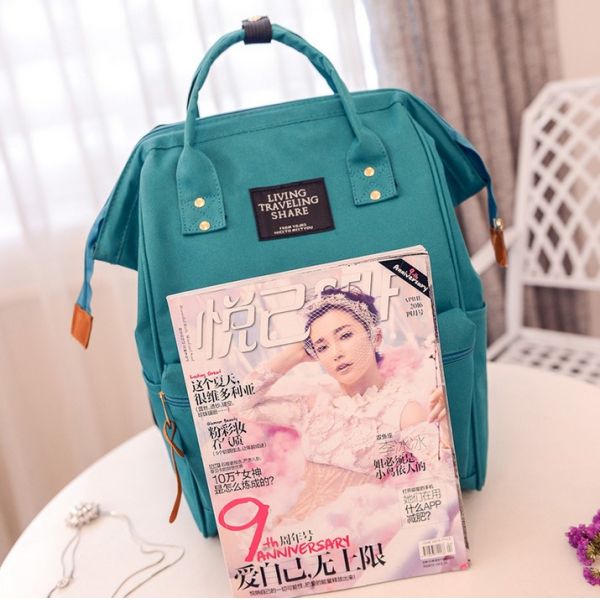 Japan and South Korea women casual canvas shoulder bag large capacity travel bag computer bag backpack school students