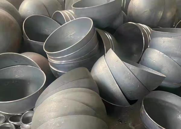 Heat Treatment A53 A369 Welded Pipe Cap Fitting Sch10 Anti Rust Coated