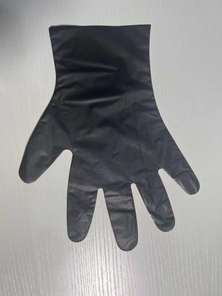 Wholesale Disposable Food Prep Hand Gloves TPE CPE HDPE Black Transparent Strength Disposable Plastic Glove