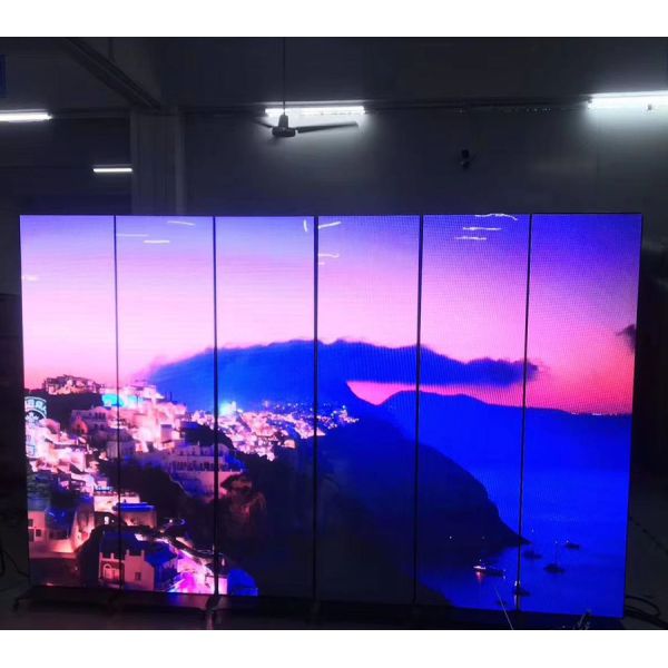High refresh rate 33mm thickness lightweight LED poster screen for shopping mall store hotel