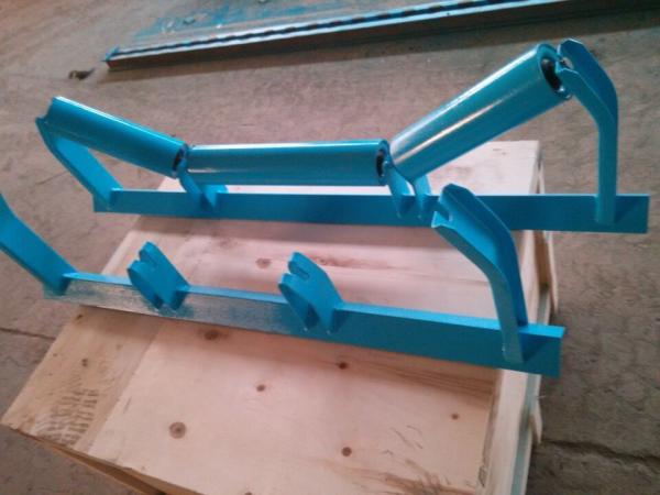 Anti Magnetic V Return Conveyor Belt Idlers Grain Transportation