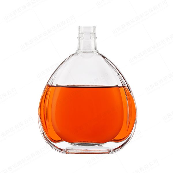 700ml Glass Bottle for Vodka Tequila Rum Liquor Rubber Stopper Sealing Type Customized