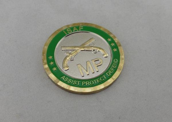 Soft Enamel Personalized Coins , Gold And Nickel Plate Anniversary Coin