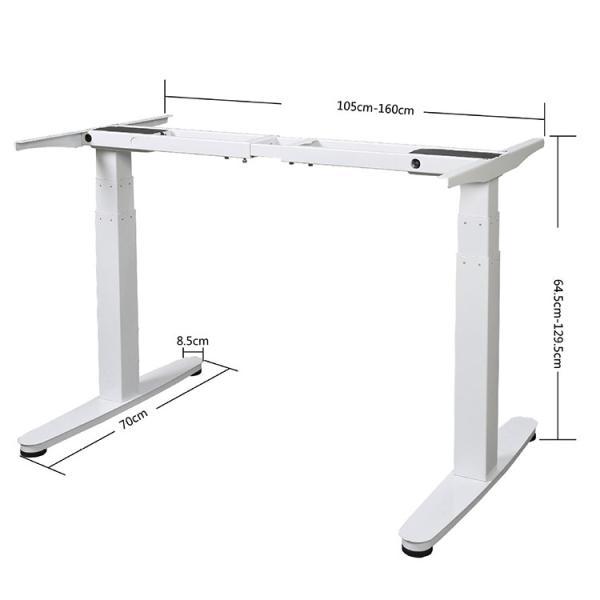 Office Furniture 5ft Dual Motor Electric Tea Caffe Table with Height Adjustable Desk
