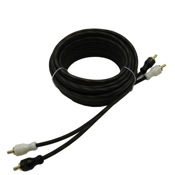 Orange Insulation 5.2 Meter 17 Feet Twisted RCA Cable AV For Flexible Car Audio