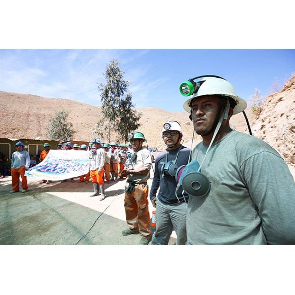 15000 Lux Brightest Mining Hard Hat Lights 420g 6.6Ah Over - Charge Protection