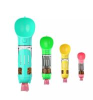 Wholesale Innovative Outdoors Dogs Drinking Multi-function Pet Bottle Easily Feeding Dog Plastic Bowl