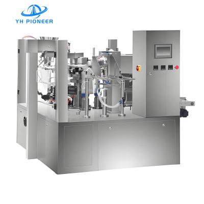 Machine d'emballage à poche rotative flexible avec pièces de contact en acier inoxydable pour la farine de café et les fruits secs