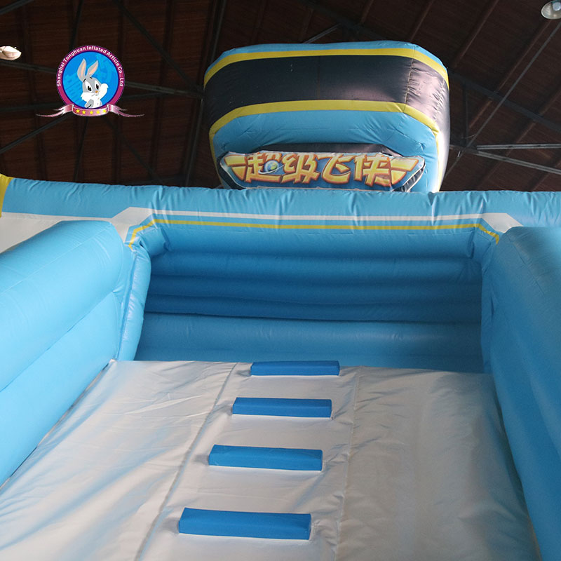 Super Flying Man Inflatable Bouncer Combo Bouncy House Jumpers Inflatable Bounce with Slide for Kids