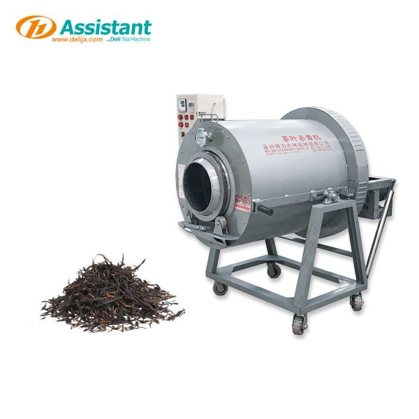 DL-6CST-D50 Tea Fixation Machine with Green Rotating Drum and 780*1400*1530 mm