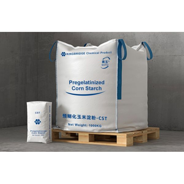 Industrial white Powder of pregelatinized Corn starch for charcoal or coal briquettes binding mesh 60-100