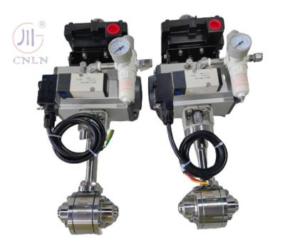 CF3/CF8 DN20 Stainless Steel Cryogenic Pneumatic Ball Valve For LNG/LOX/LN2/LAR/LCO2 Liquid Gas