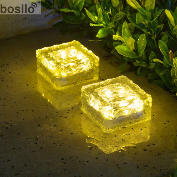 IP65 солнечные садовые лампы кристаллические наружные садовые лампы 9,5*9,5*4,8 см