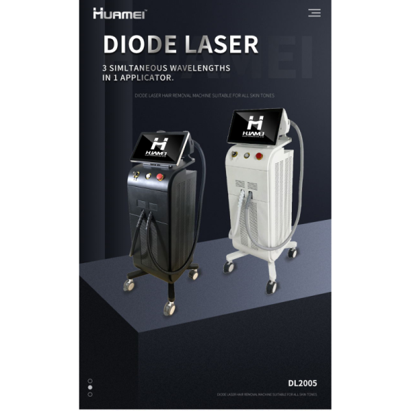 Powerful Triple Wavelength Diode Laser Hair Removal Machine Fast Painless and Effective