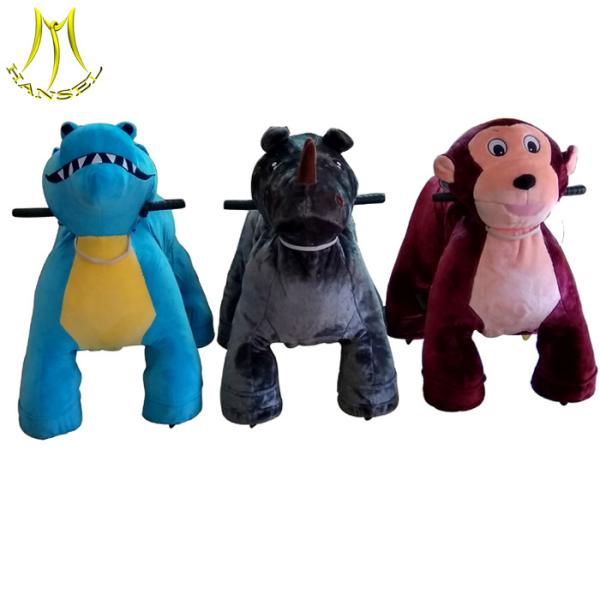 Hansel 2018 fast profits children baby battery operated/electric ride on toys walking horse toy for playground