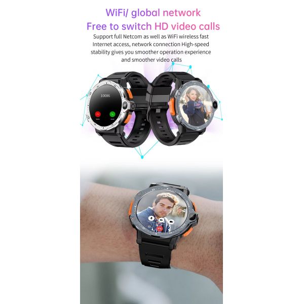 PG999 Android 5G Smart Watch Dual Camera Video Call GPS WifI 4G Smart Watch Sim Card