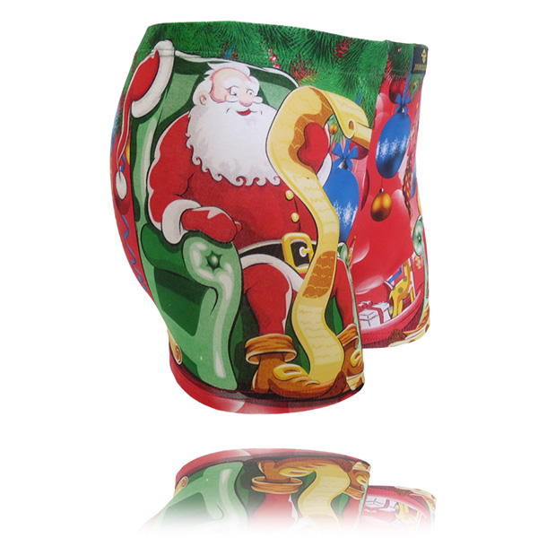 New Style Underwear Men underwear funny Print Cotton Men Boxer Sexy Brand Cuecas Cool Men