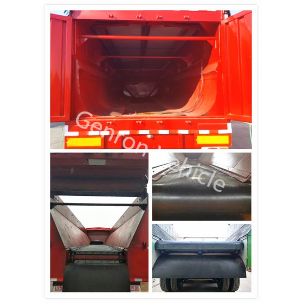 3 Axles Crawler Dump Truck Semi Trailer for delivering stones, sand, coal, carbon, white ash, etc