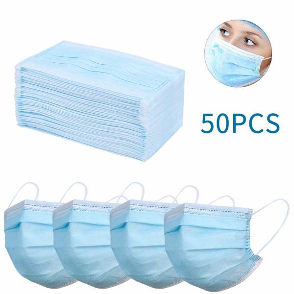 Dust Protection Non Woven Face Mask  With 3 Layers Face Protection Pad